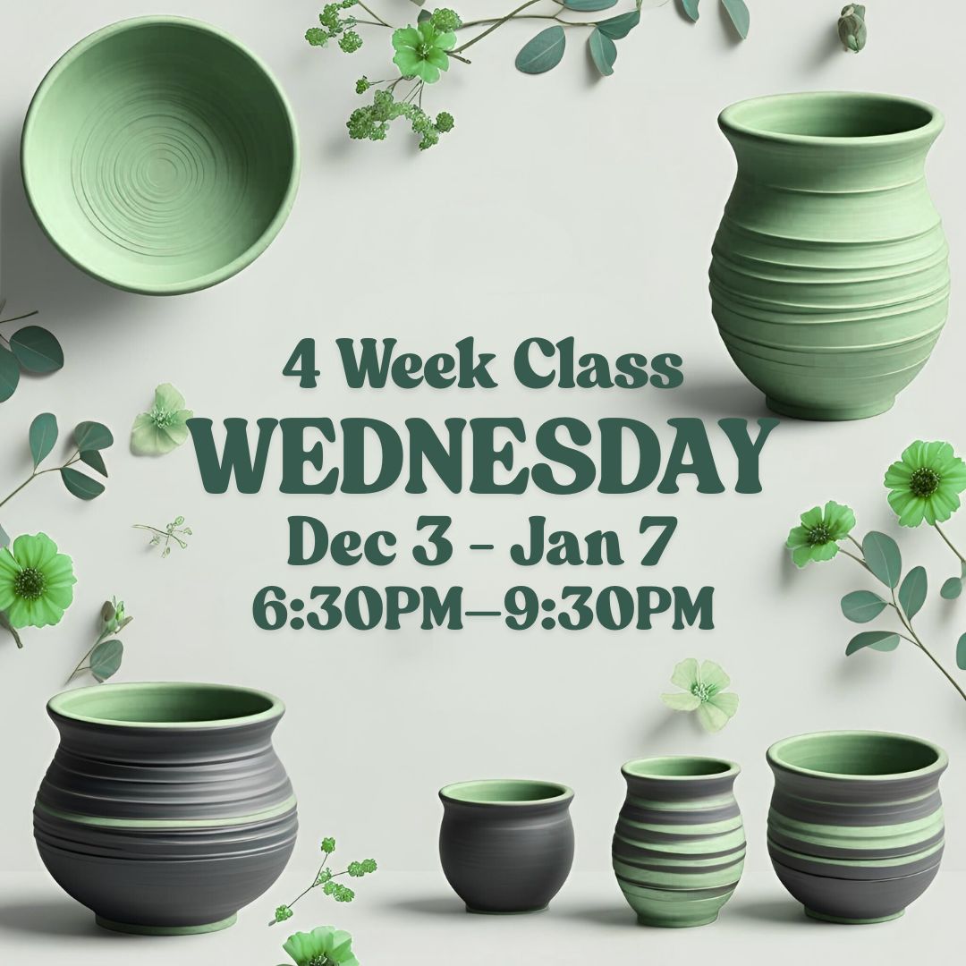 4 Week Class, Wednesday, December 3-January 7, 6:30pm - 9:30pm