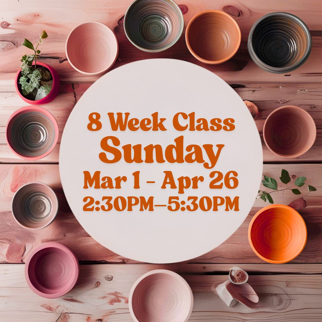 8 Week Class, Sunday, March 1 - April 26, 2:30-5:30pm