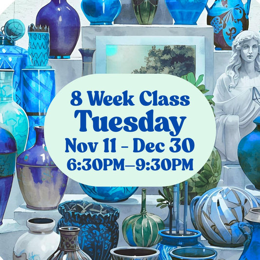 8 Week Class, Tuesday, November 11 - December 30, 6:30-9:30pm