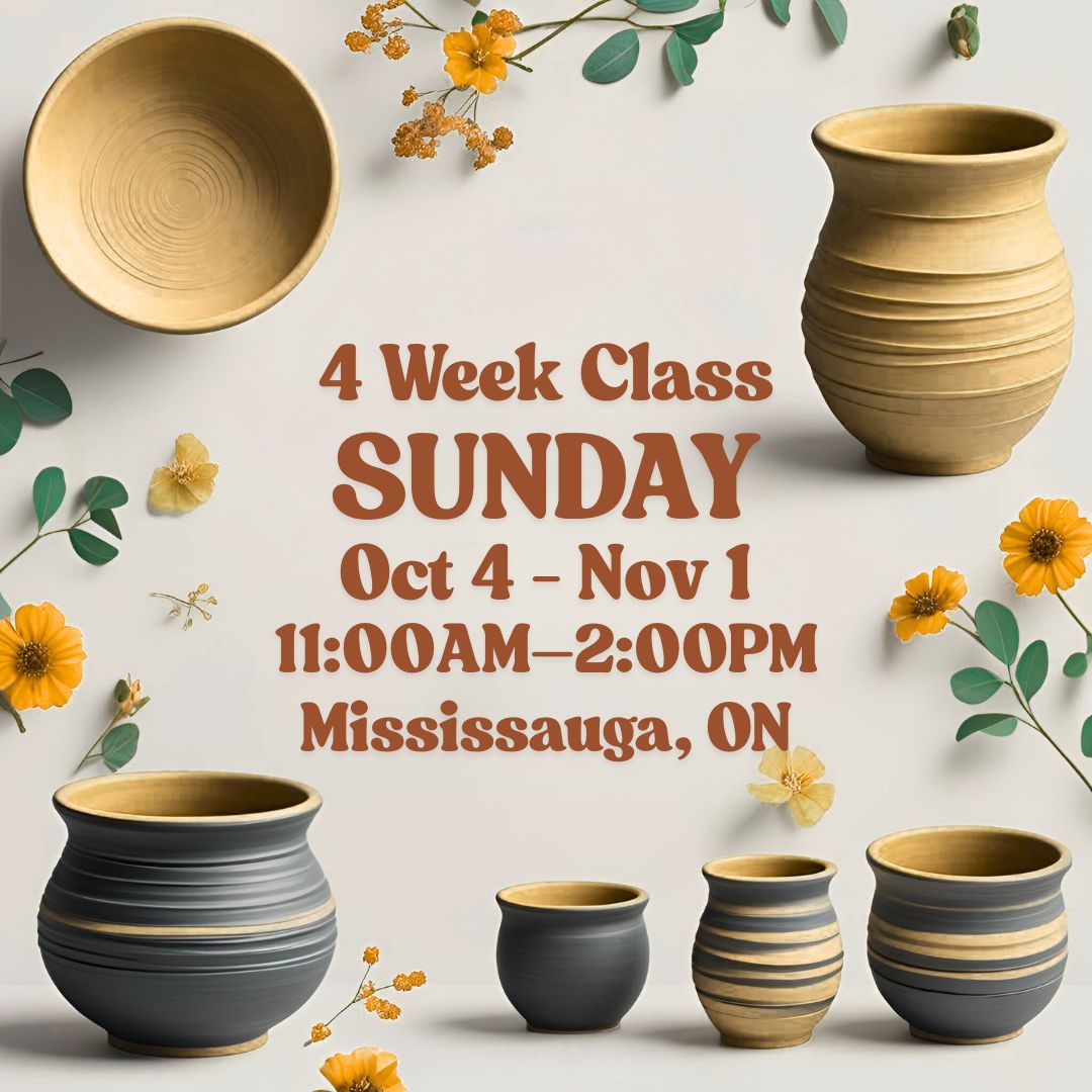 Mississauga, 4 Week Class, Sunday, October 4 - November 1, 11:00am-2:00pm