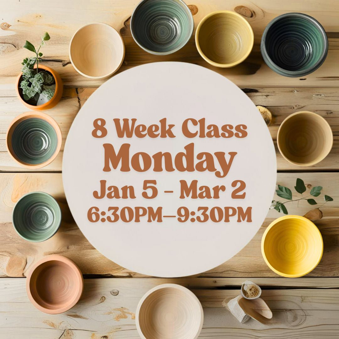 8 Week Class, Monday, January 5 - March 2, 6:30-9:30pm