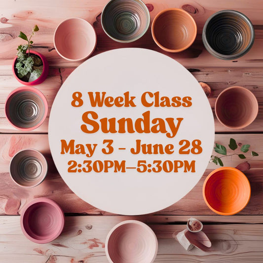 8 Week Class, Sunday, May 3 - June 28, 2:30-5:30pm