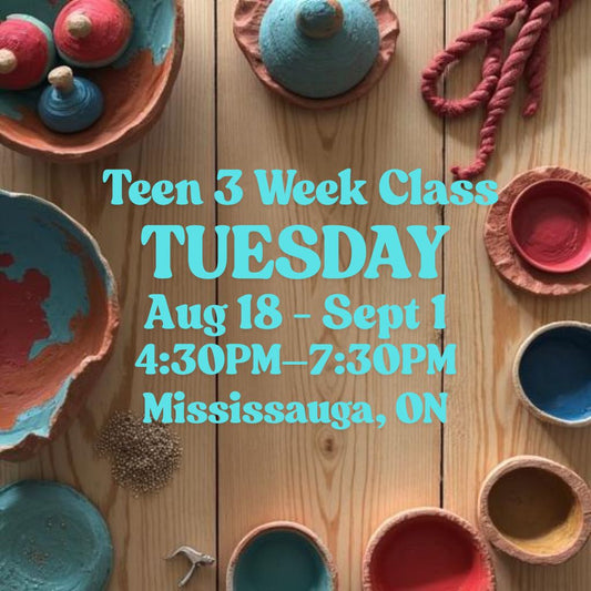 Mississauga, 3 Week Teen Class, Tuesday, August 18 - September 1, 4:30pm-7:30pm