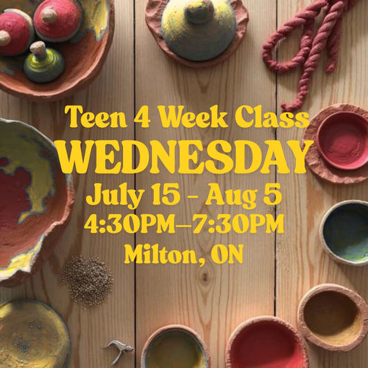 Milton, 4 Week Teen Class, Wednesday, July 15 - August 5, 4:30pm-7:30pm